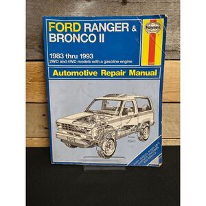 Haynes Ford Ranger & Bronco II 1983-1993 Manual 1026